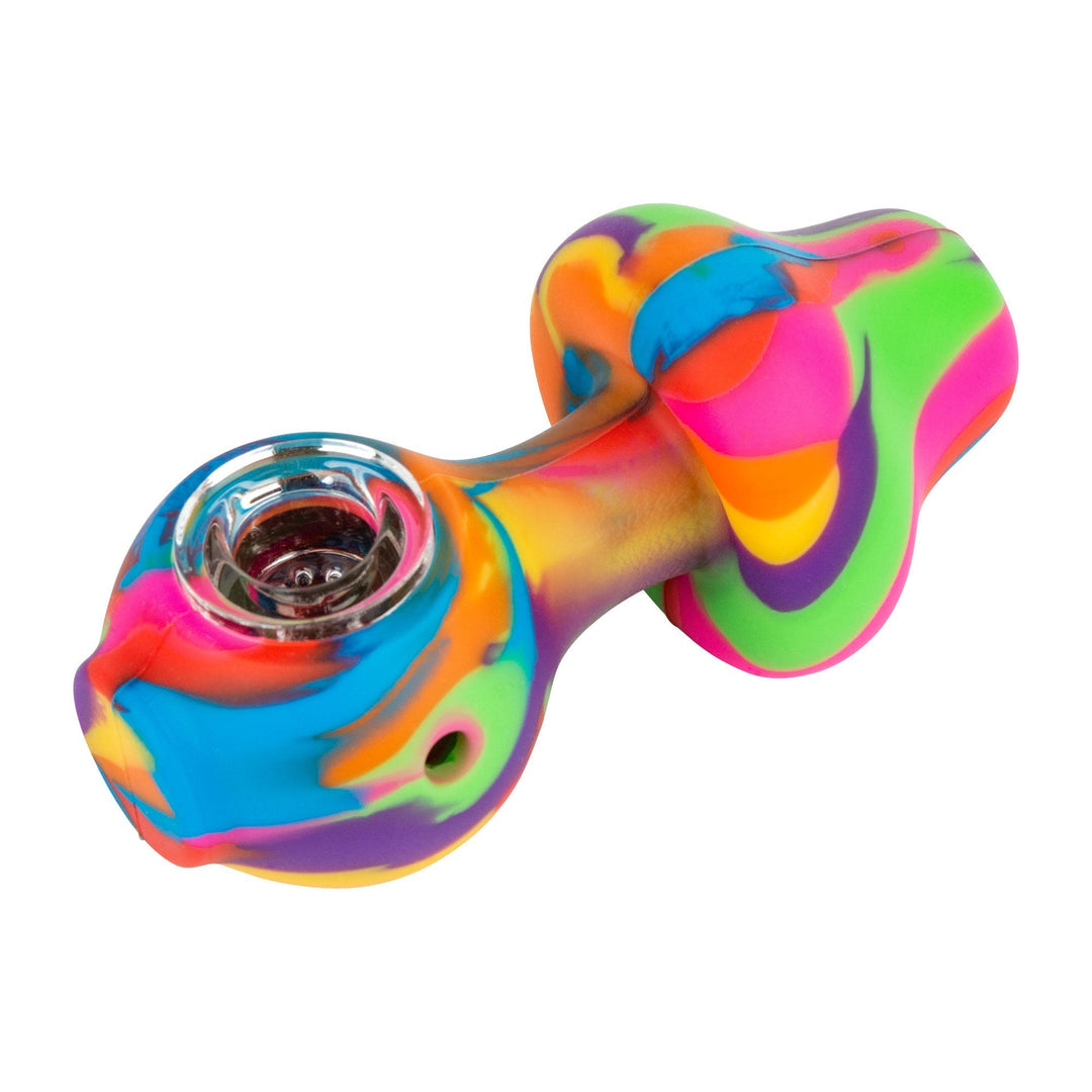 Lit Silicone 4" Mushroom Hand Pipe
