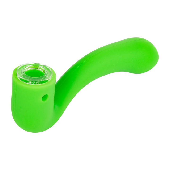 Lit Silicone 5" Sherlock Weed Pipe