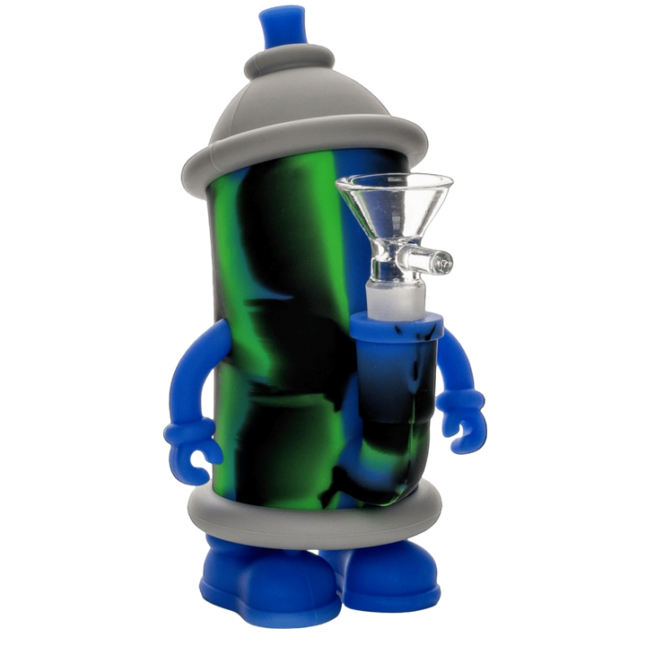 Lit Silicone 6" Spray Paint Bong