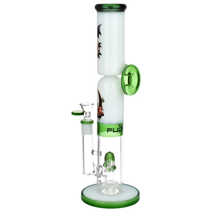 Pulsar 13 Inch Double Stacked Halloween Glass Bong with UFO Perc
