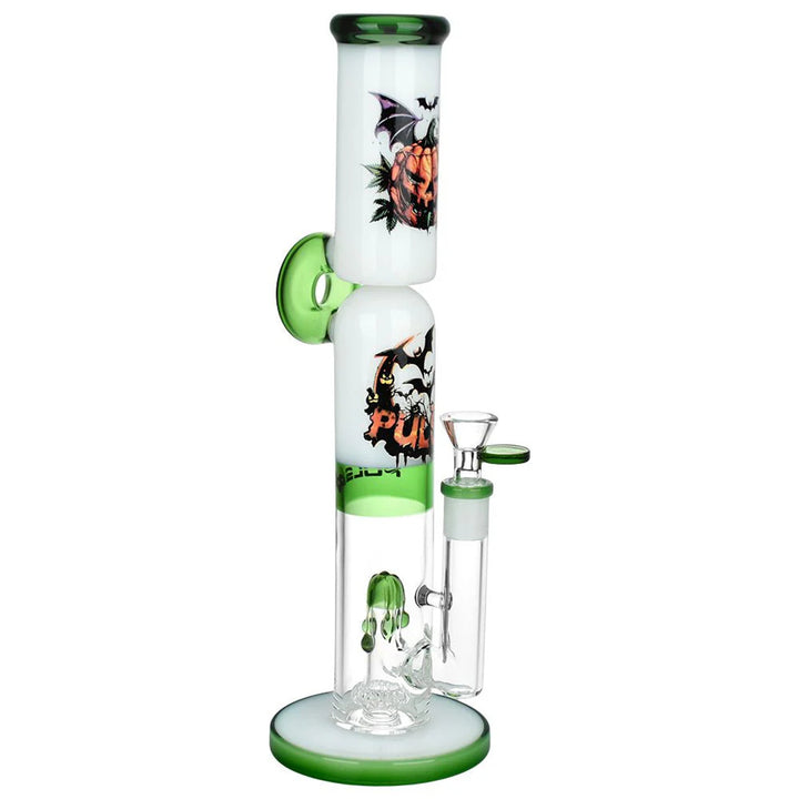 Pulsar 13 Inch Double Stacked Halloween Glass Bong with UFO Perc