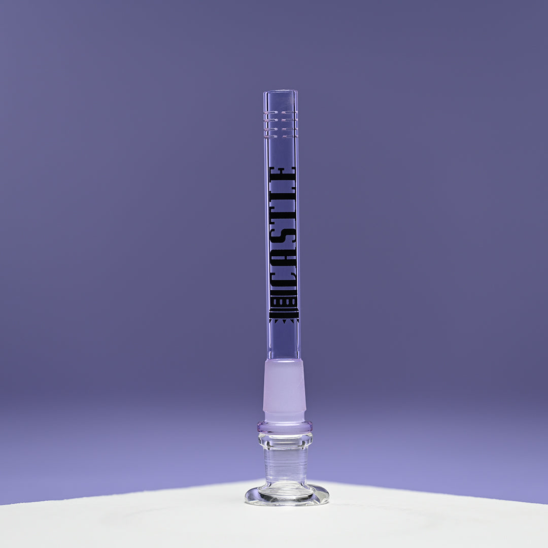 Castle Glass Works 5.75 Inch Diffused Downstem, 8-Slit