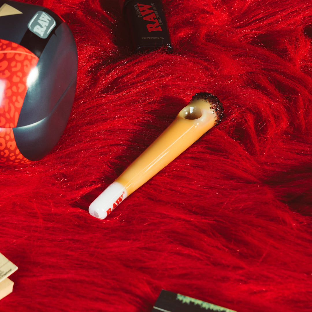 Raw 5" Cone Hand Pipe in Collectible Tin