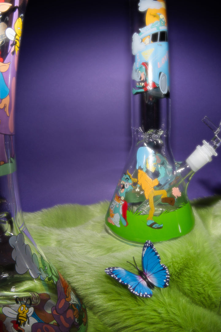 Red Eye Glass 15" Bong of the Living Dead