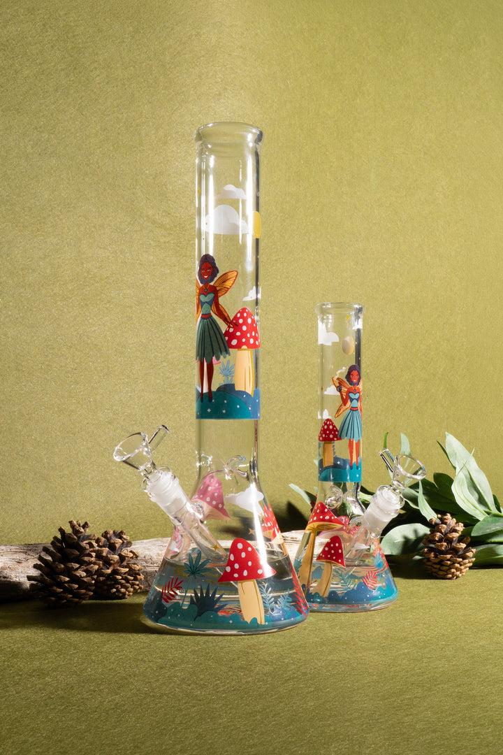 Red Eye Glass 10" Faerie Worlds Bong