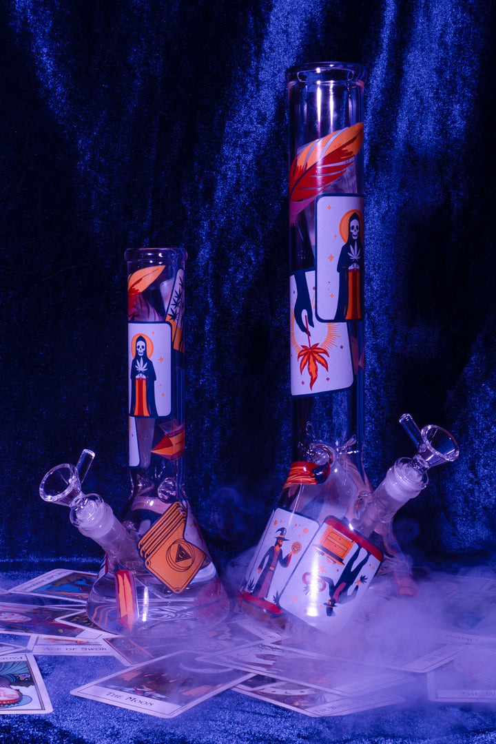Red Eye Glass 10" Tarot Bong