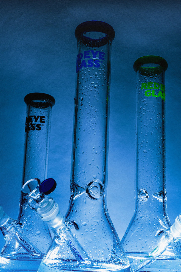 Red Eye Glass 12" Beaker Base Bong