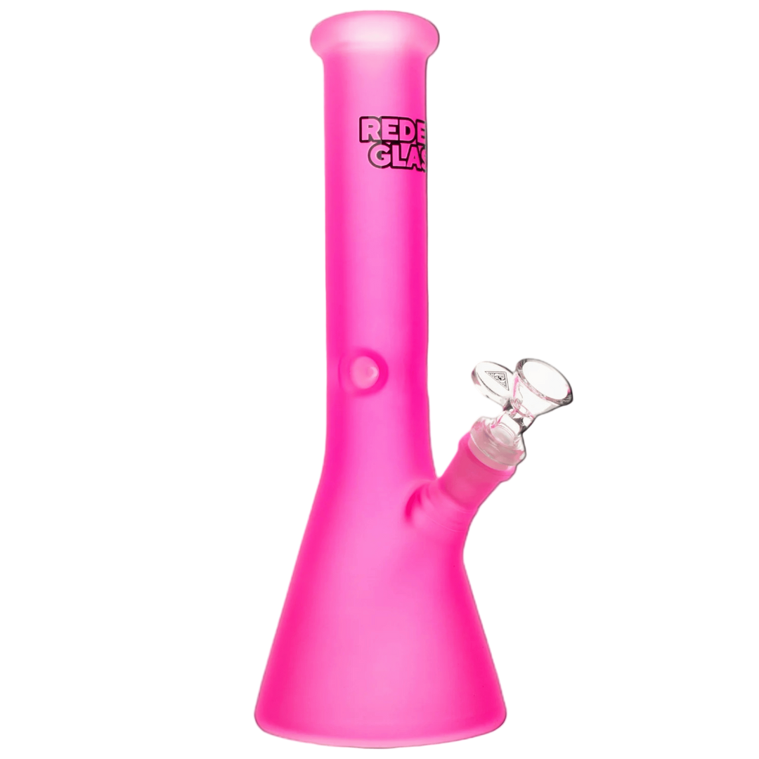Red Eye Glass 10" & 12" Frosted Beaker Base Bong