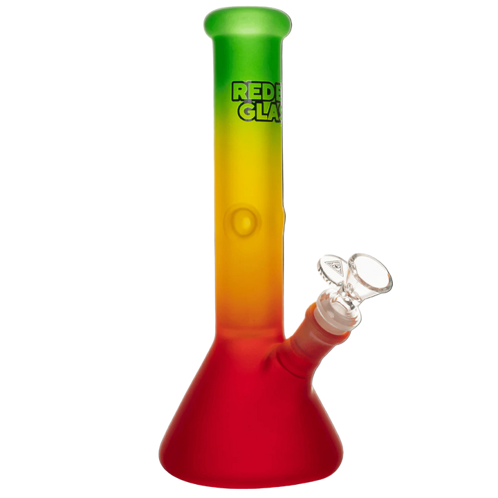 Red Eye Glass 10" & 12" Frosted Beaker Base Bong