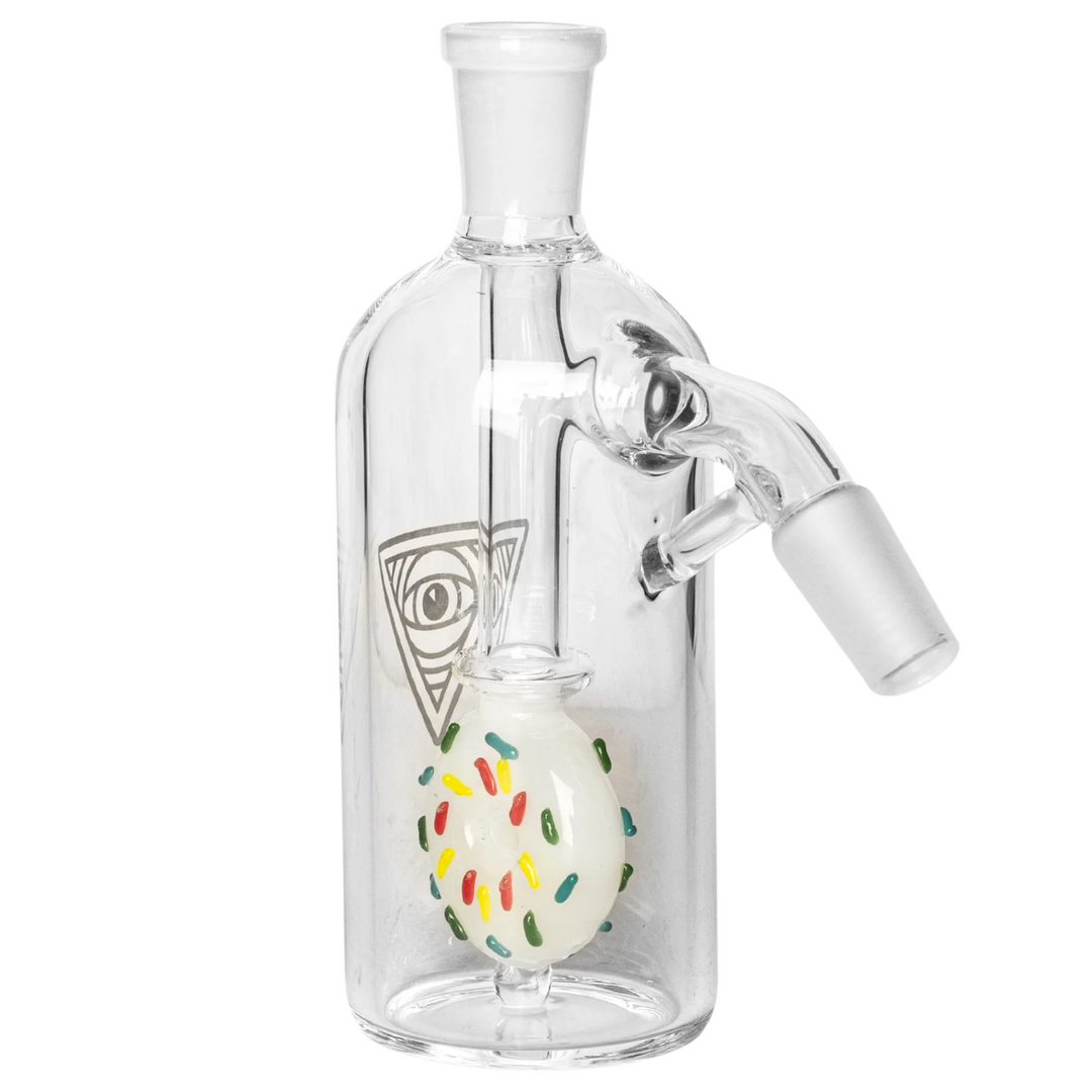 Red Eye Glass 14mm 45 Degree Donut Ash Catcher