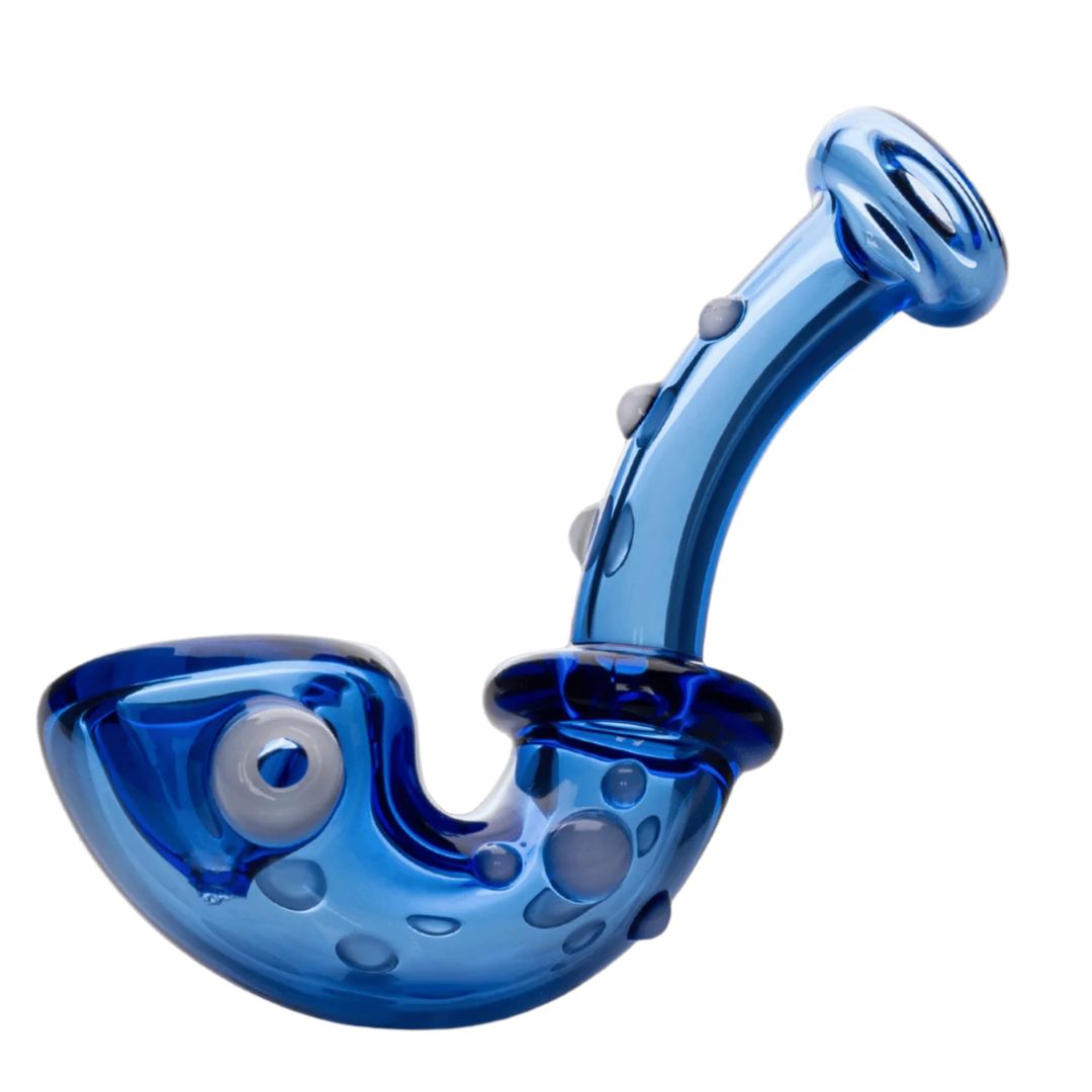 Red Eye Glass 4" Knobby Sherlock Pipe