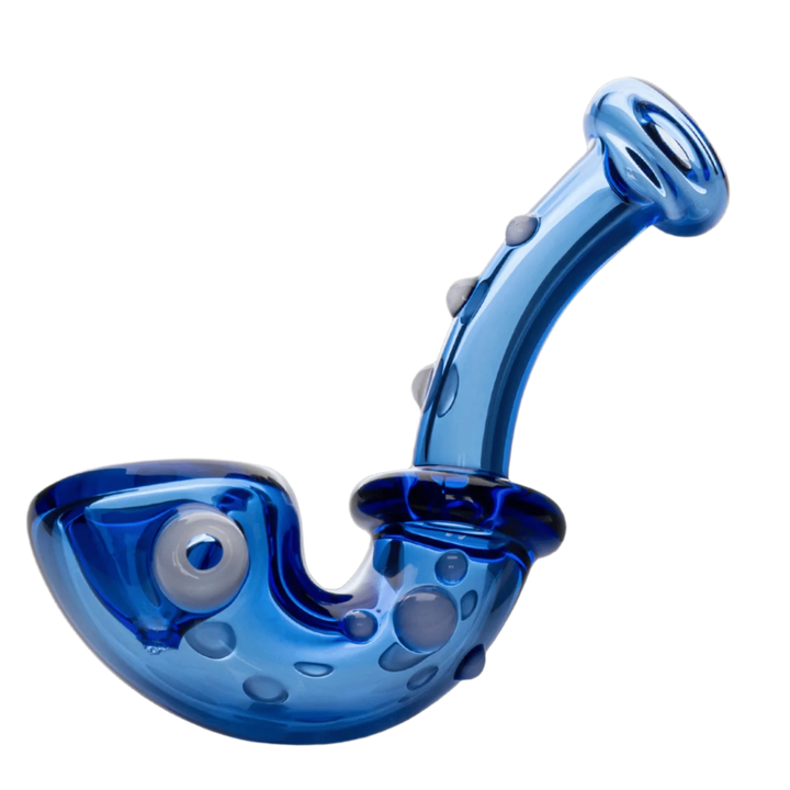 Red Eye Glass 4" Knobby Sherlock Pipe