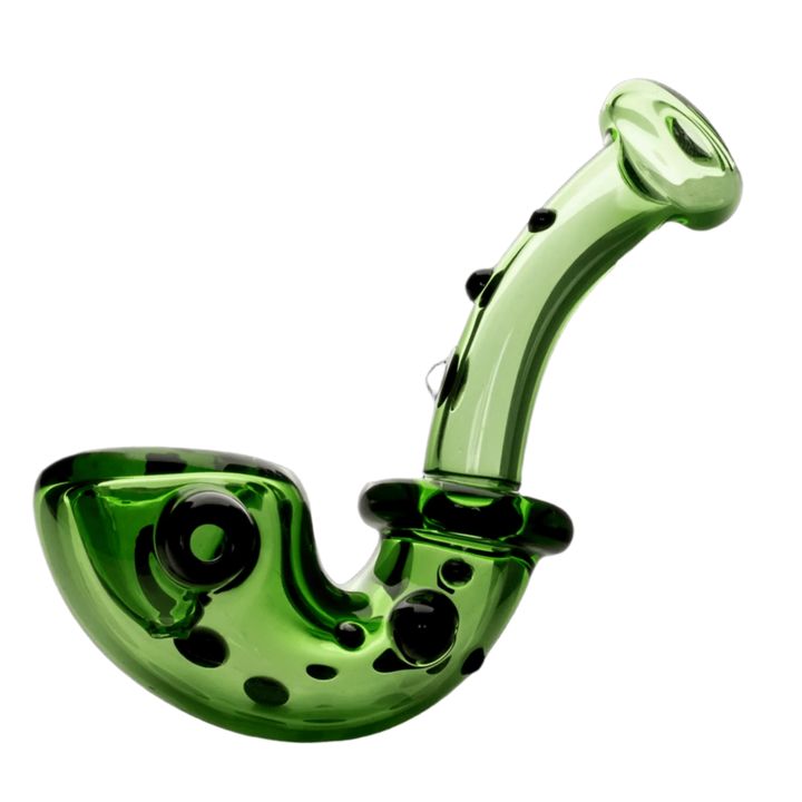 Red Eye Glass 4" Knobby Sherlock Pipe