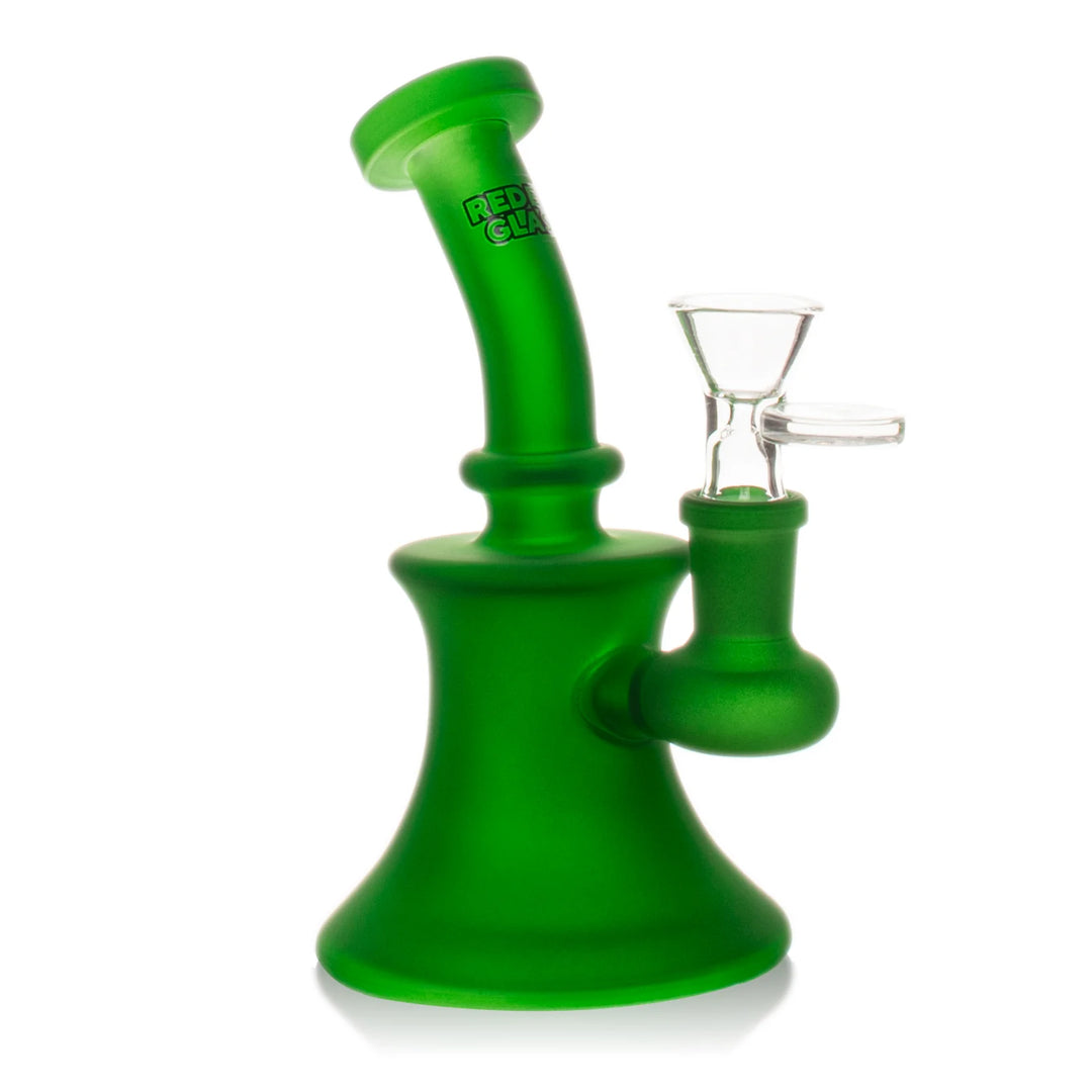 Red Eye Glass 5" Frosted Bubbler