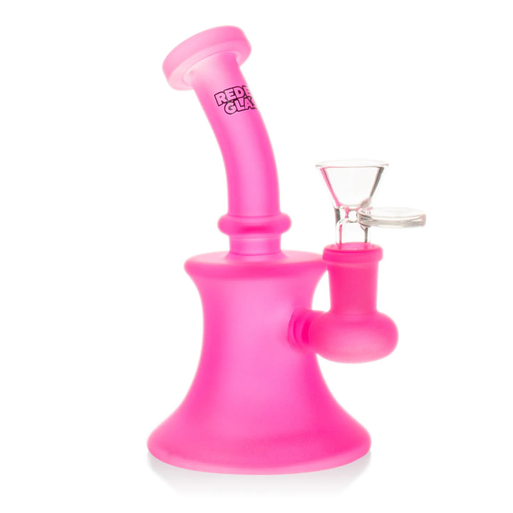 Red Eye Glass 5" Frosted Bubbler