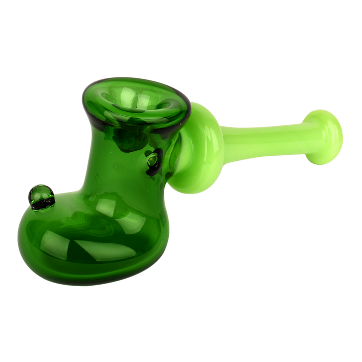 Red Eye Glass 6.5" Boot Hammer Hand Weed Pipe