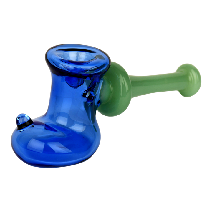 Red Eye Glass 6.5" Boot Hammer Hand Weed Pipe