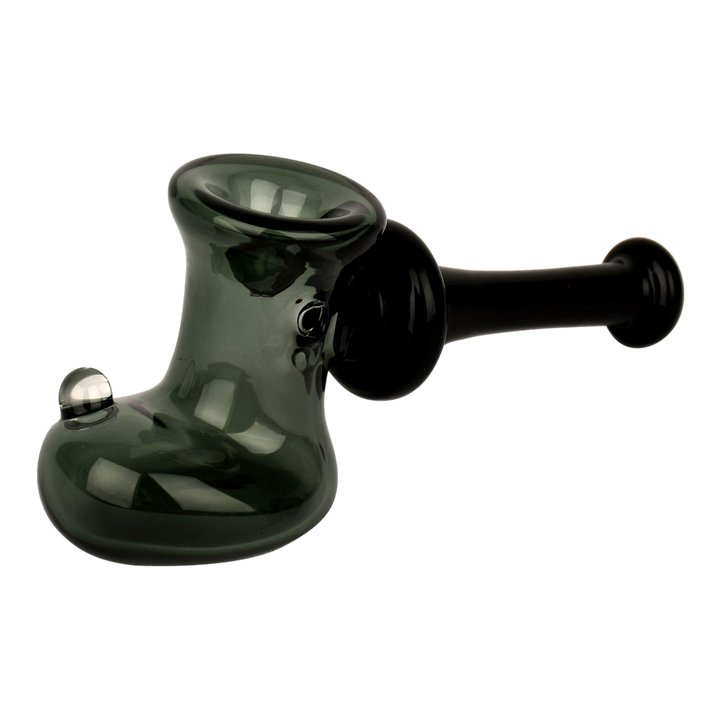 Red Eye Glass 6.5" Boot Hammer Hand Weed Pipe