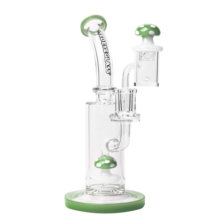 Red Eye Glass 7" Funguy Dab Rig Set