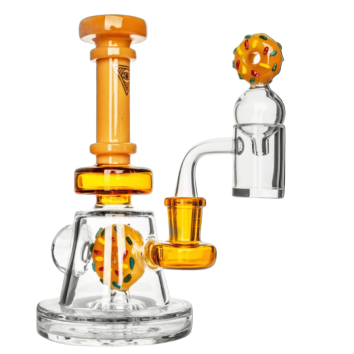 Red Eye Glass 8" Freshly Baked Dab Rig Set