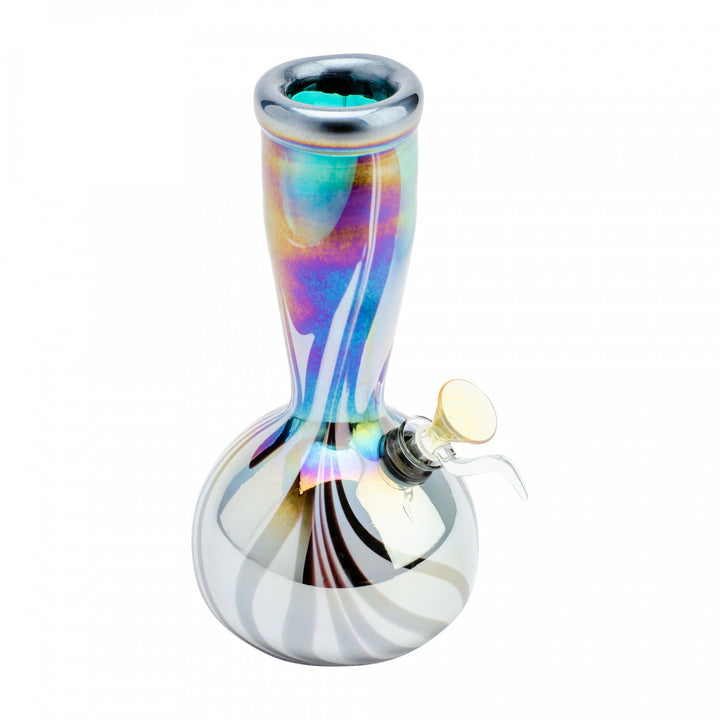 8" Platinum Metallic Aerolite Bubble Bong
