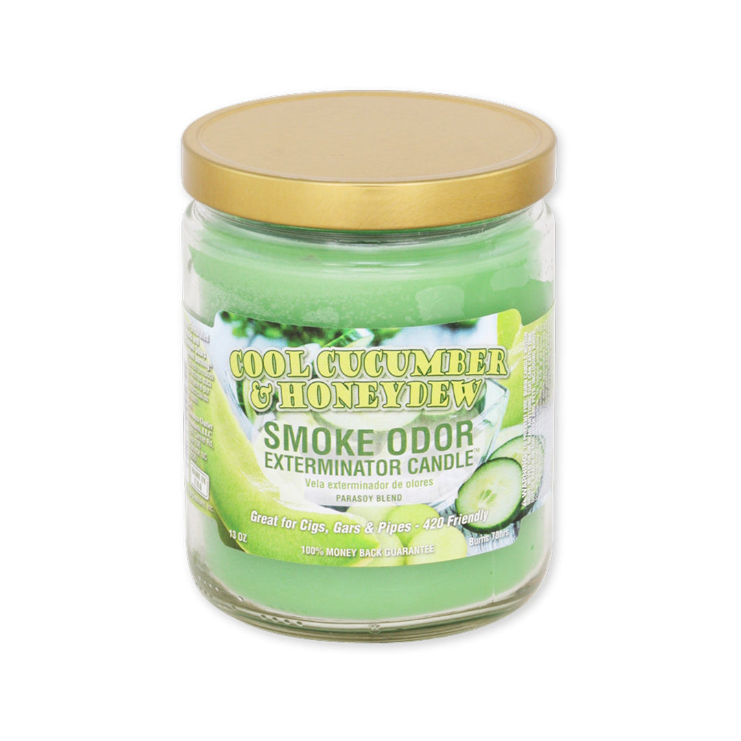 Smoke Odor 13oz Cool Cucumber & Honeydew Candle