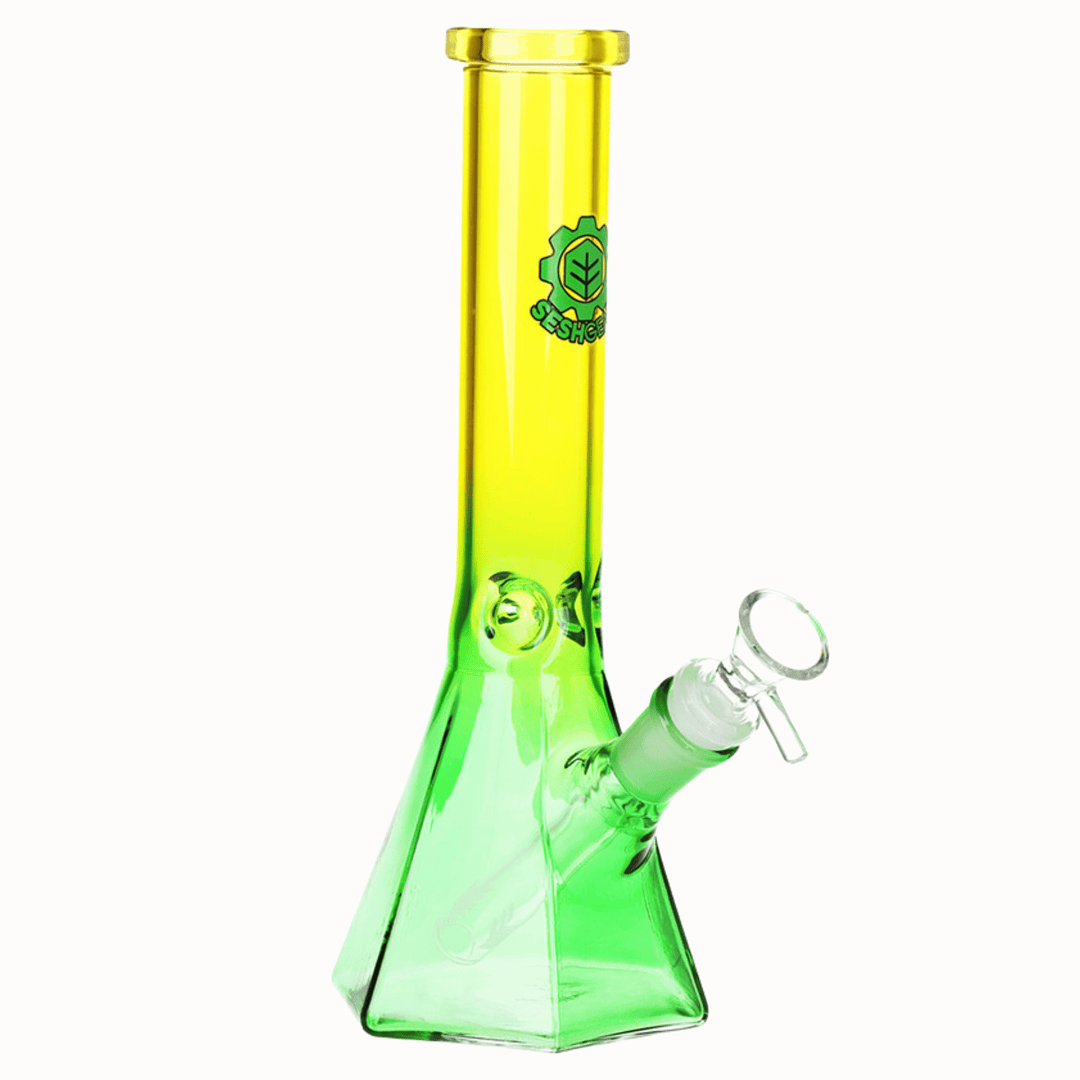 SeshGear Prismatic Bliss Ombre Glass Bong – 10 Inches