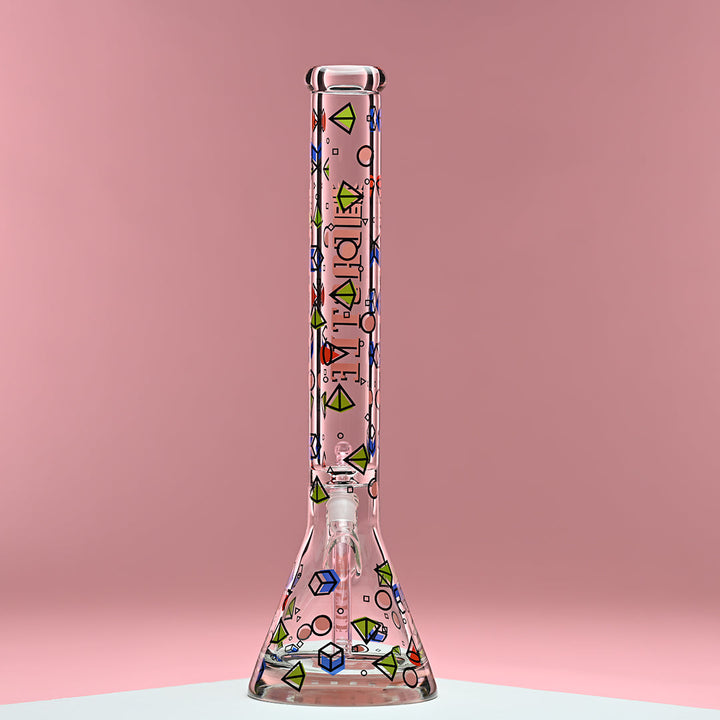 Castle Works Glass 18 Inch Shapes Style Beaker Bong - 9mm