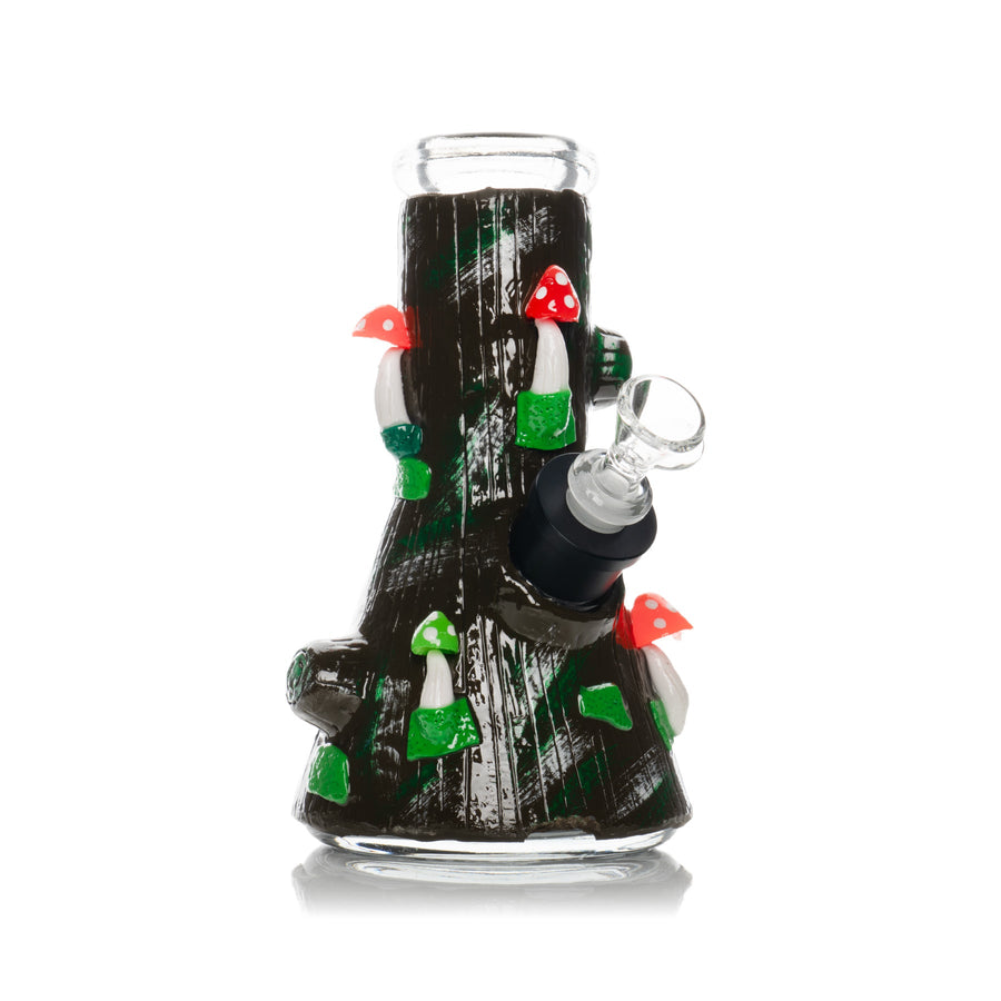 WCG 8" 7mm Thick Mushroom Forest Bong