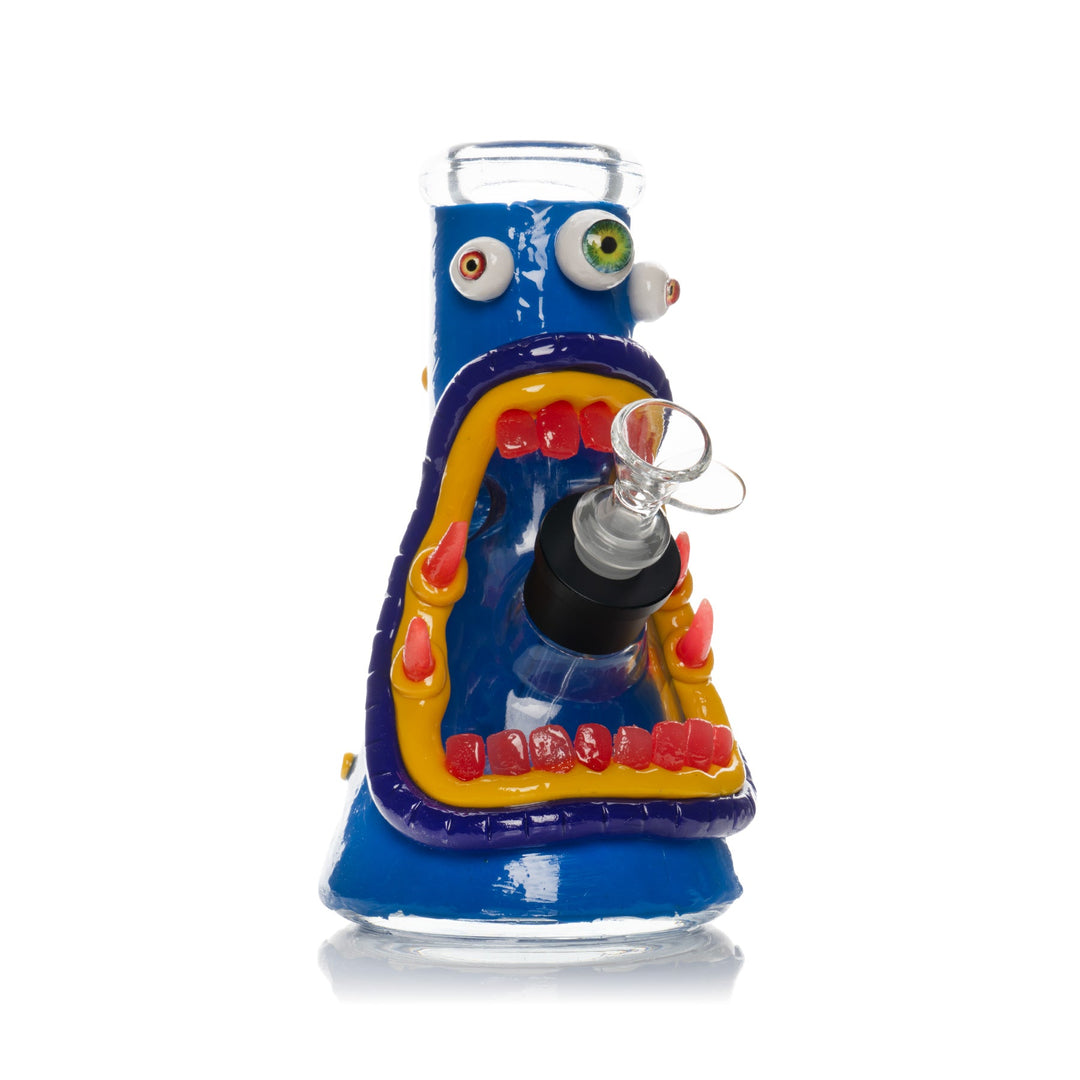 WCG 8" 7mm Thick Three-Eyed Monster Bong