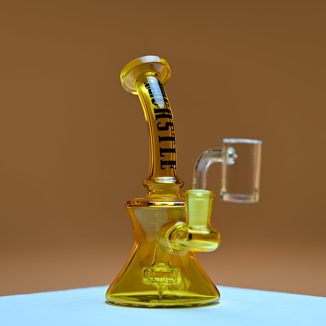 Castle Glass Works Mini Electroplated 7 Inch Dab Rig
