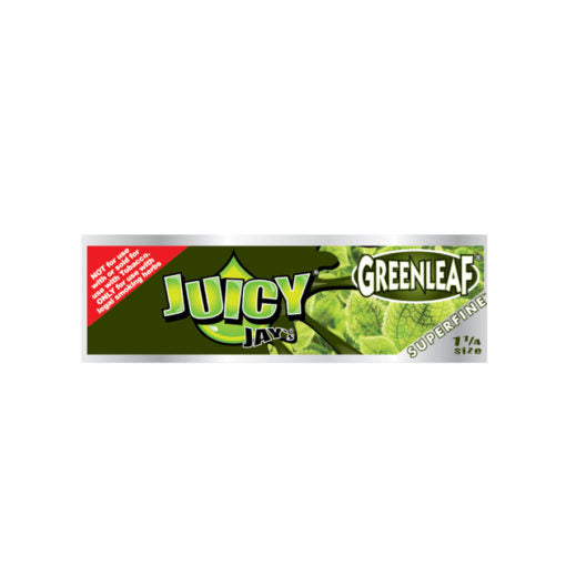Juicy Jay 1¼ Super Fine Green Leaf Rolling Papers (Display of 24)