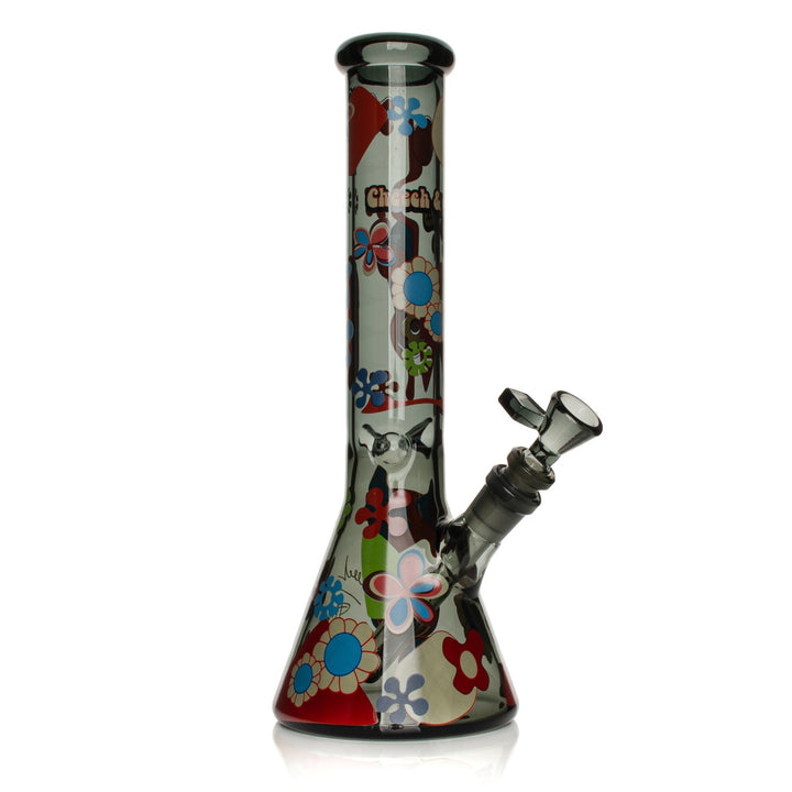 Cheech And Chong 12" Power to the Flower Beaker Base Bong