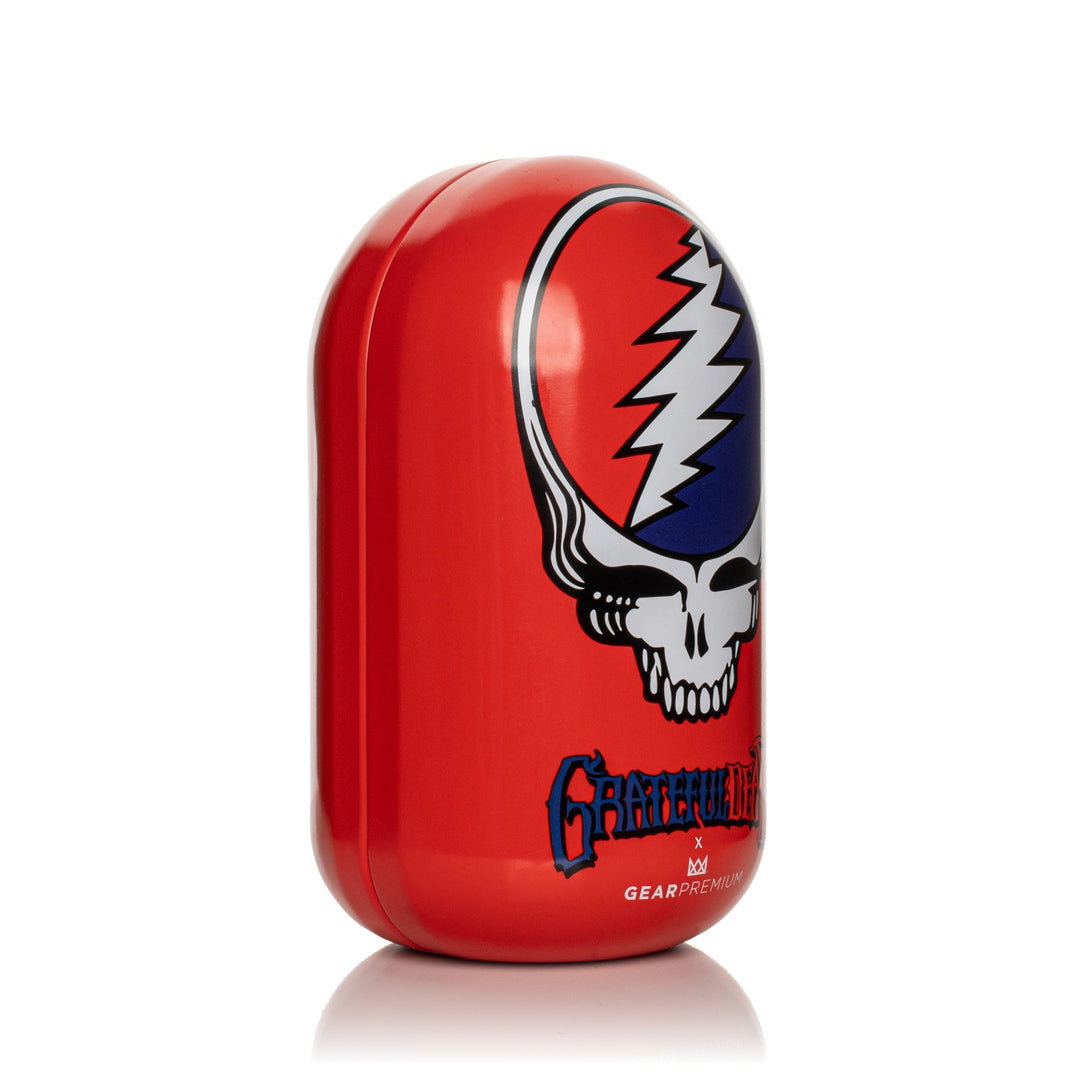Grateful Dead 5.5" Steal Your Face Sherlock Hand Pipe in Collectible Tin