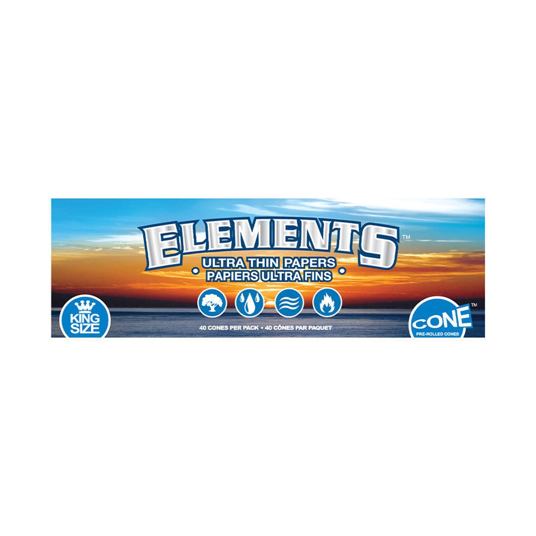 Elements Ultra Thin King Size Cones (Display of 40)