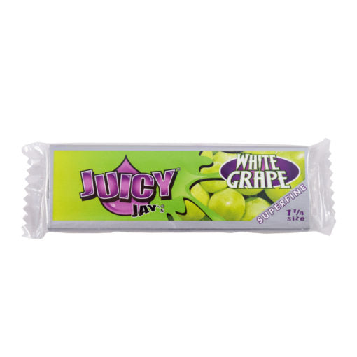 Juicy Jay 1¼ Super Fine White Grape Rolling Papers (Display of 24)
