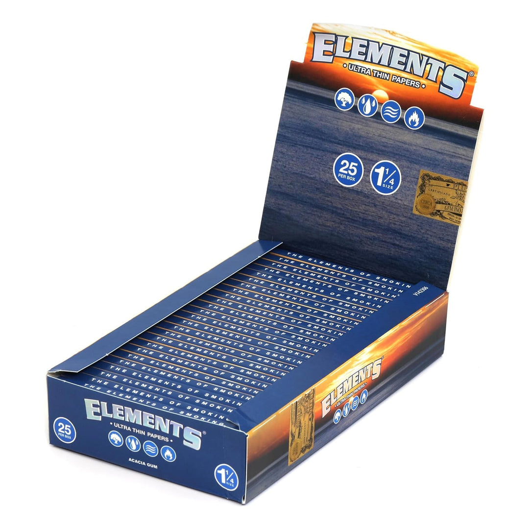 Elements 1¼ Ultra Thin Rolling Papers (Display of 25)