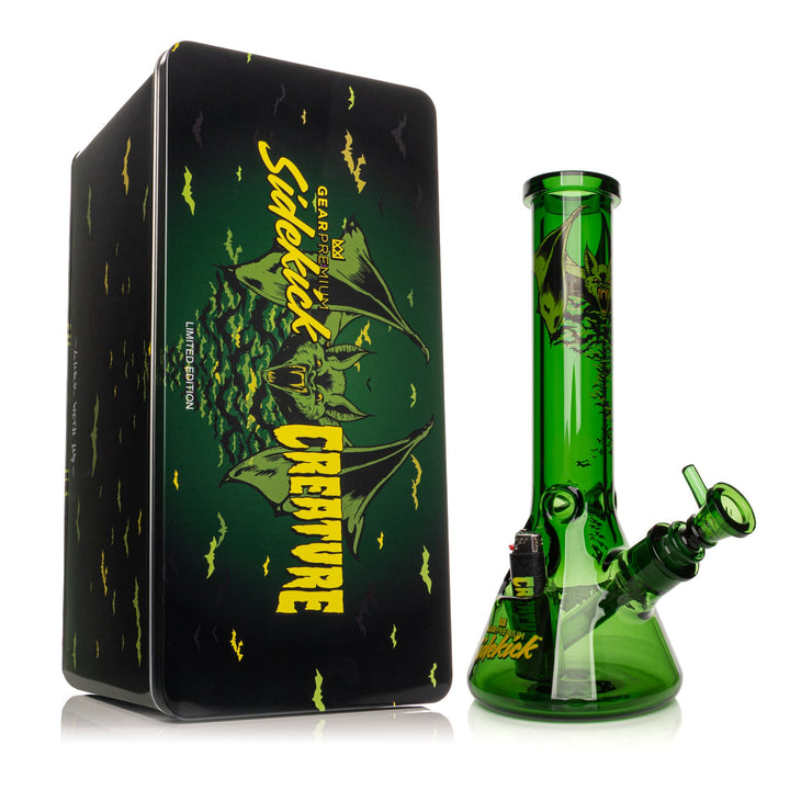 Gear Premium 12 Inch 7mm Thick Bats Sidekick Bong (Limited Edition of 420)