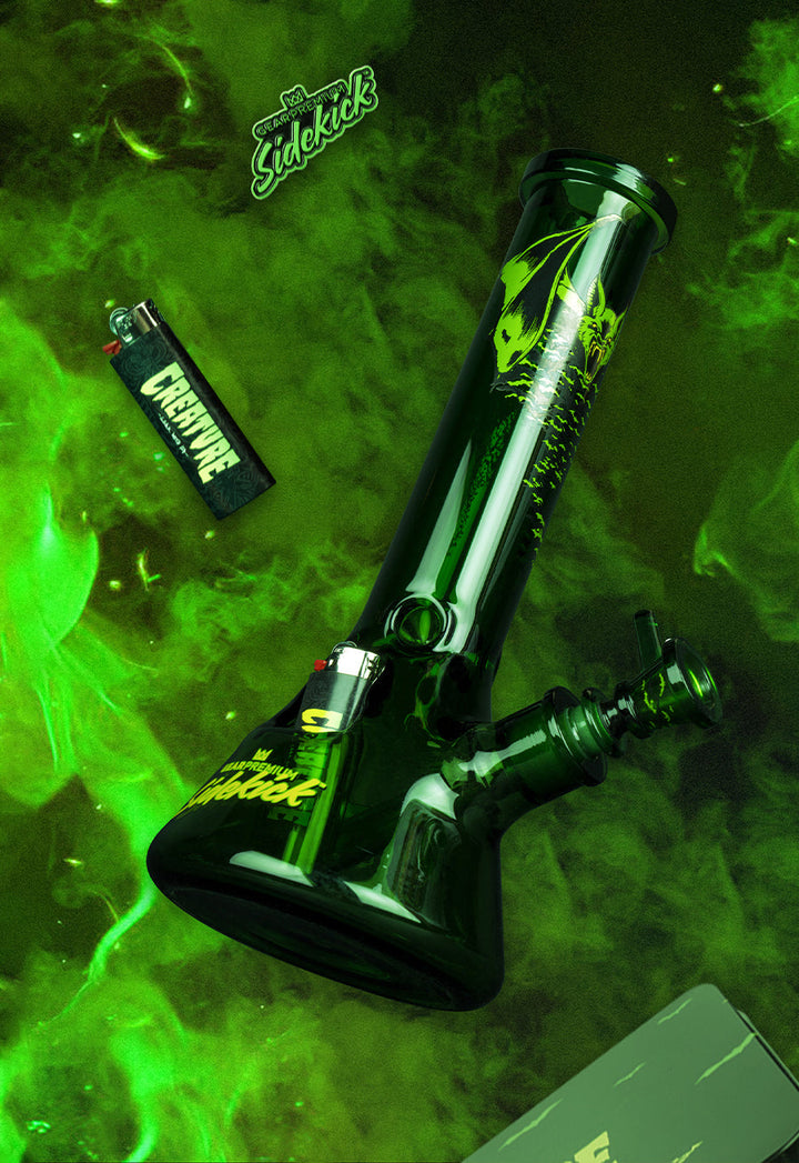 Gear Premium 12 Inch 7mm Thick Bats Sidekick Bong (Limited Edition of 420)