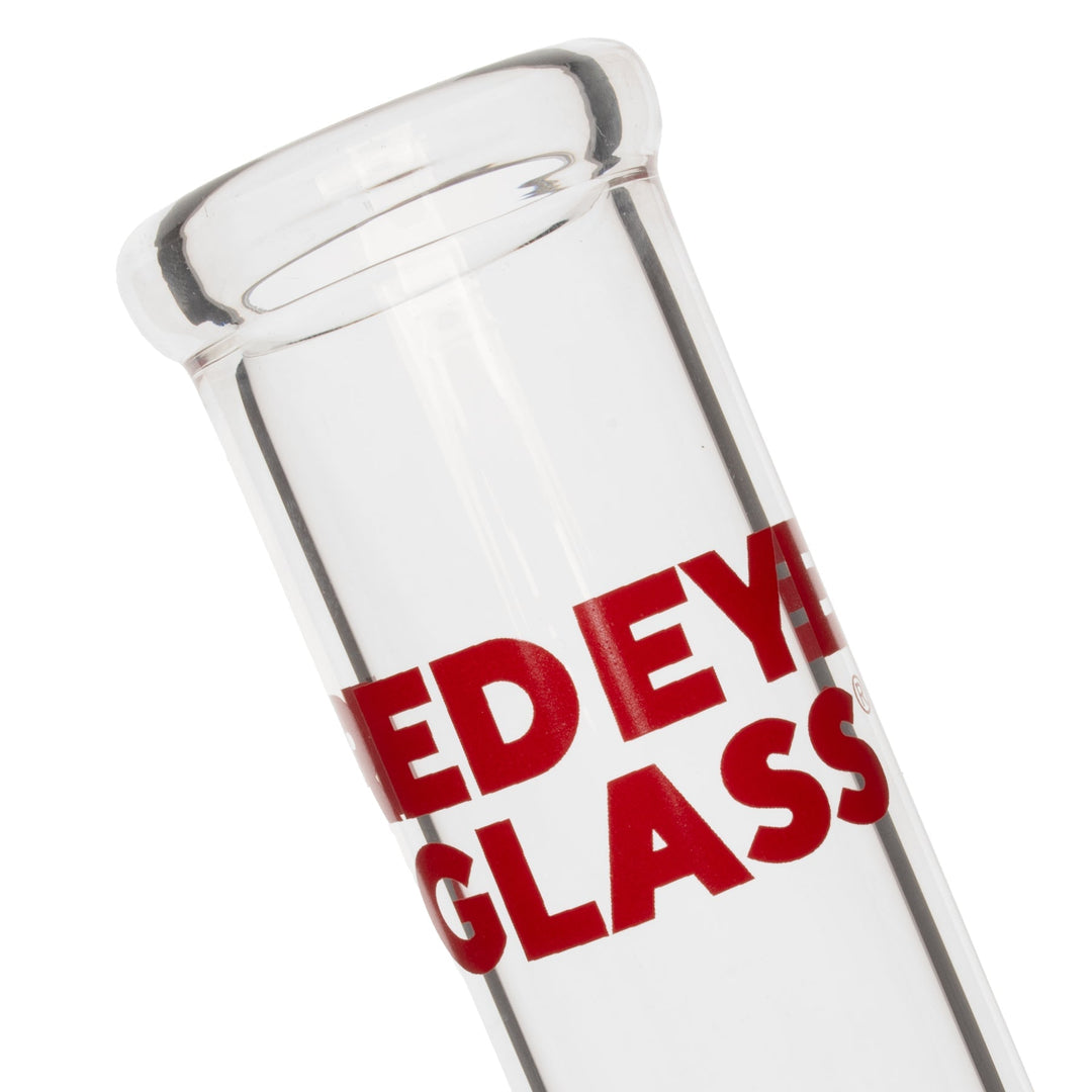 Red Eye Glass 12" Reticello Beaker Base Bong