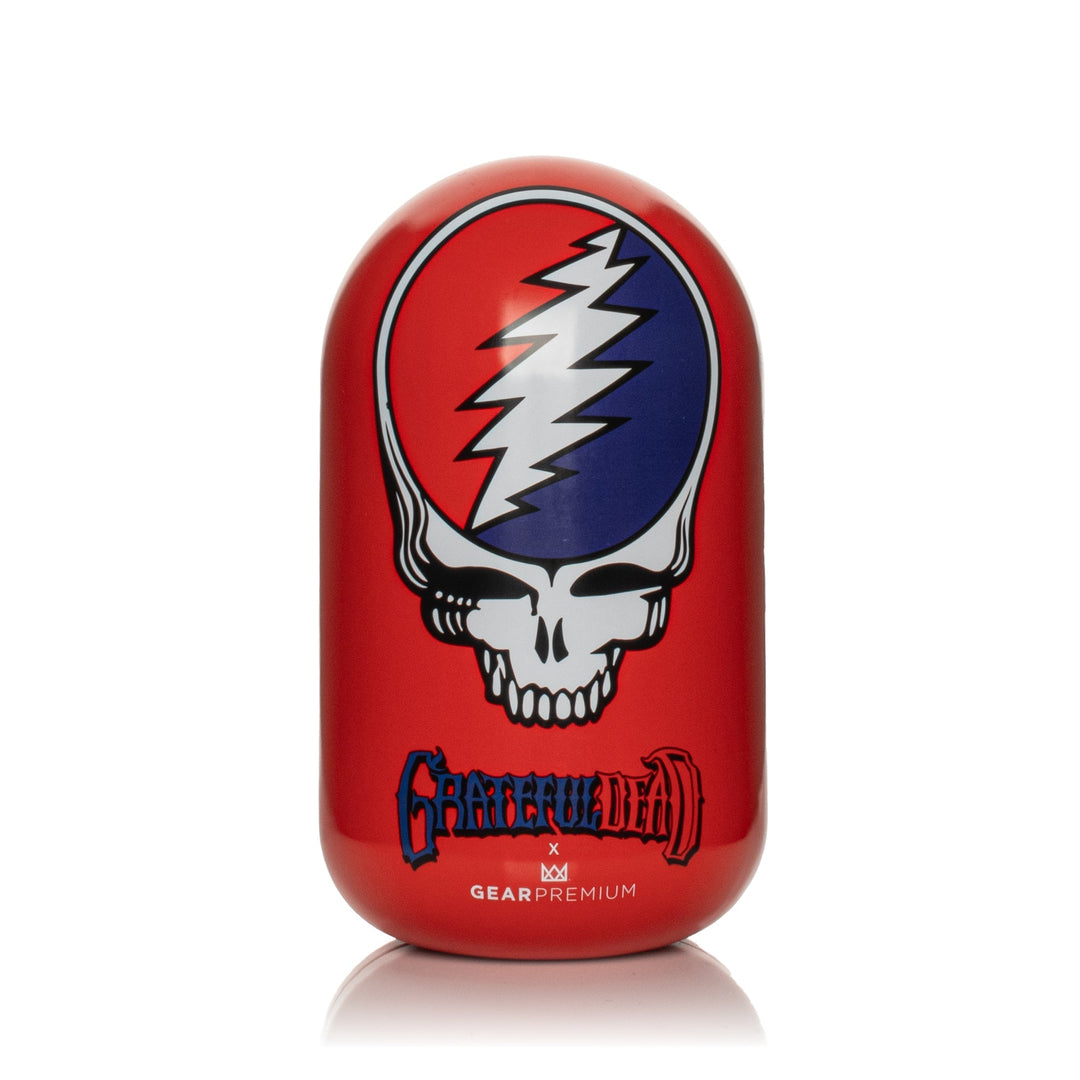 Grateful Dead 5.5" Steal Your Face Sherlock Hand Pipe in Collectible Tin