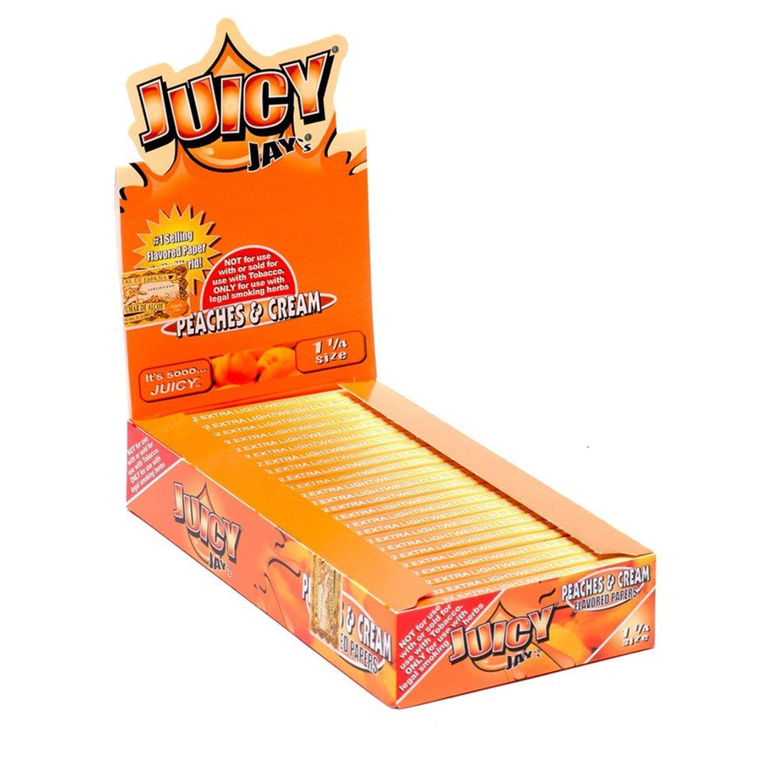 Juicy Jay 1¼ Peaches & Cream Rolling Papers (Display of 24)