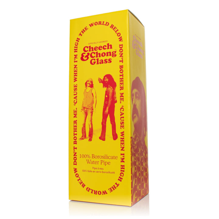 Cheech & Chong 15" 7mm Thick Tie Dye Glow-in-the-Dark Bong