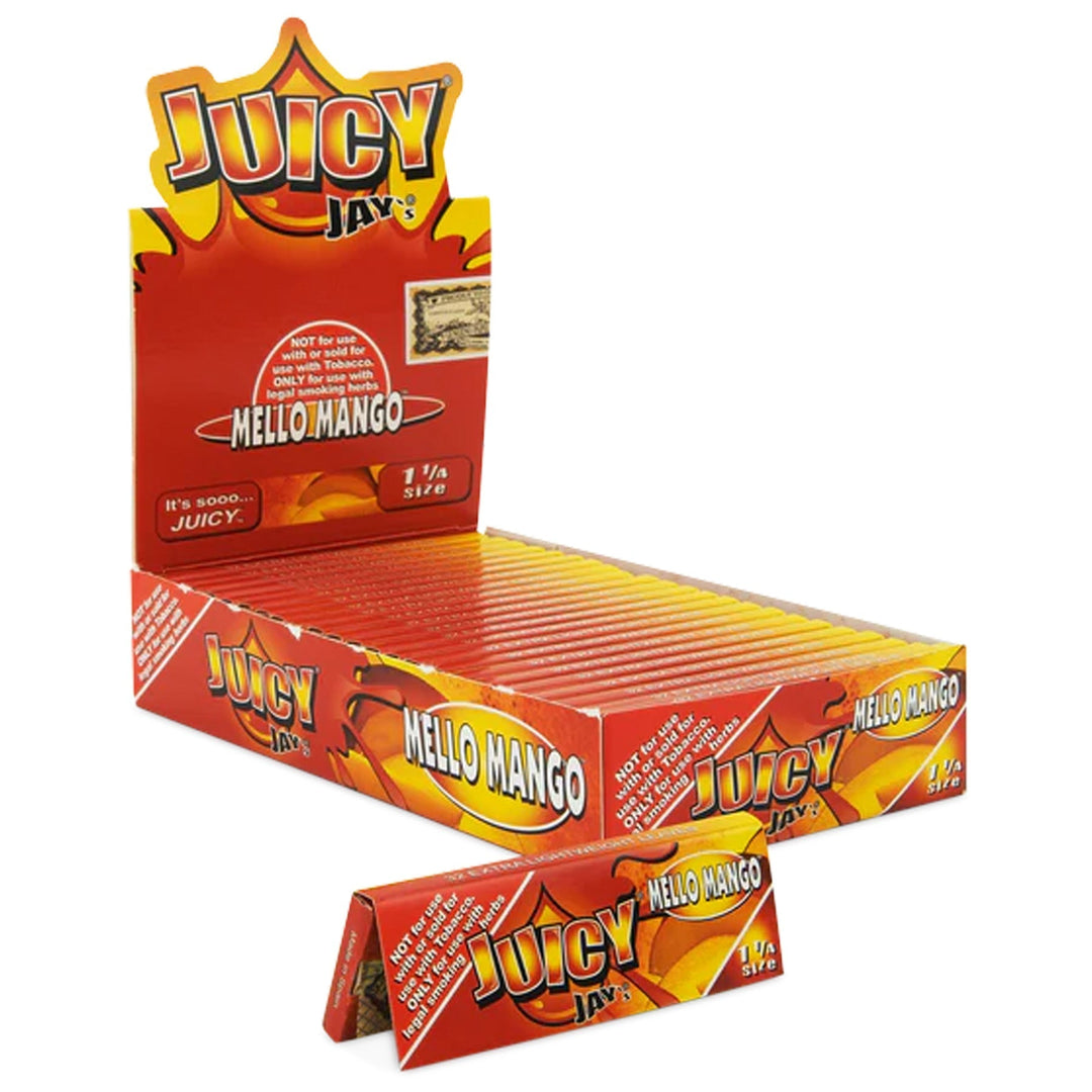 Juicy Jay 1¼ Mango Rolling Papers (Display of 24)