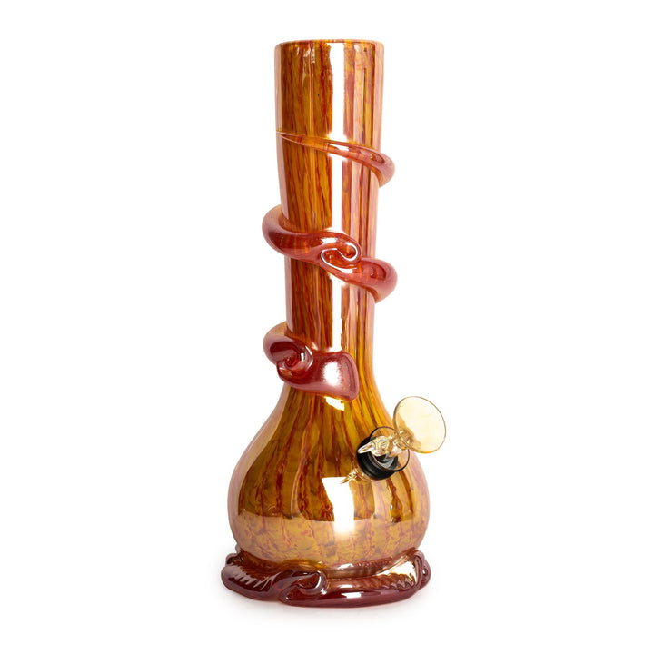 Retro Glass 13" Platinum Metallic Kozani Bong