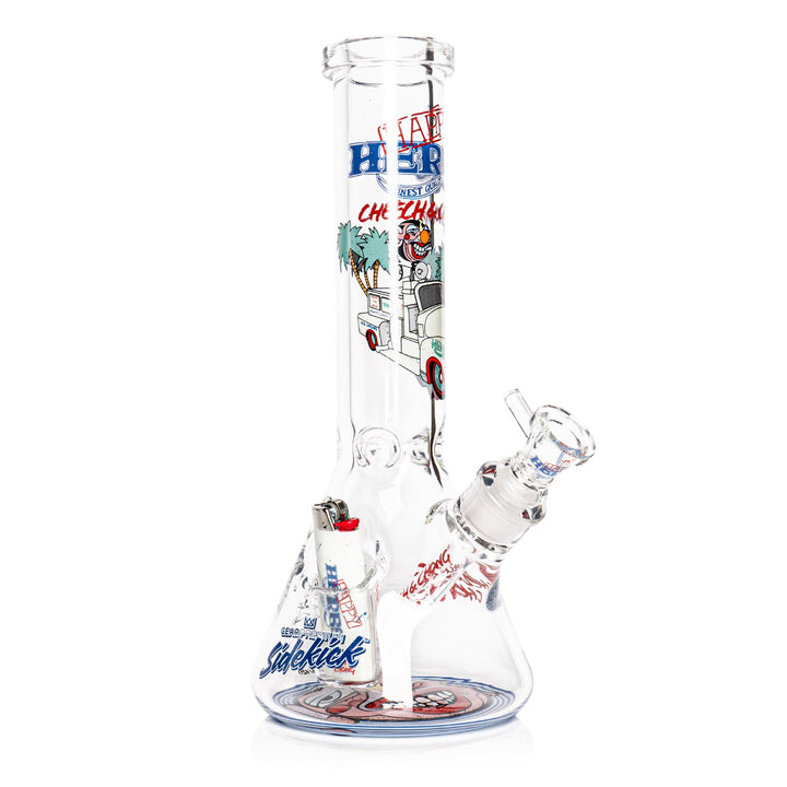 Cheech And Chong 12" 7mm Thick Happy Herbs Sidekick Bong (Limited Edition of 420)