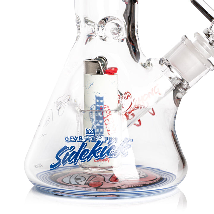 Cheech And Chong 12" 7mm Thick Happy Herbs Sidekick Bong (Limited Edition of 420)