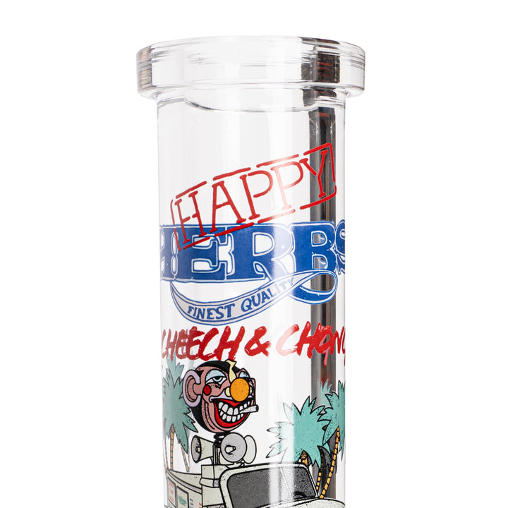 Cheech And Chong 12" 7mm Thick Happy Herbs Sidekick Bong (Limited Edition of 420)