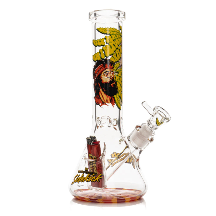 Cheech And Chong 12" 7mm Thick Parked Sidekick Bong (Limited Edition of 420)