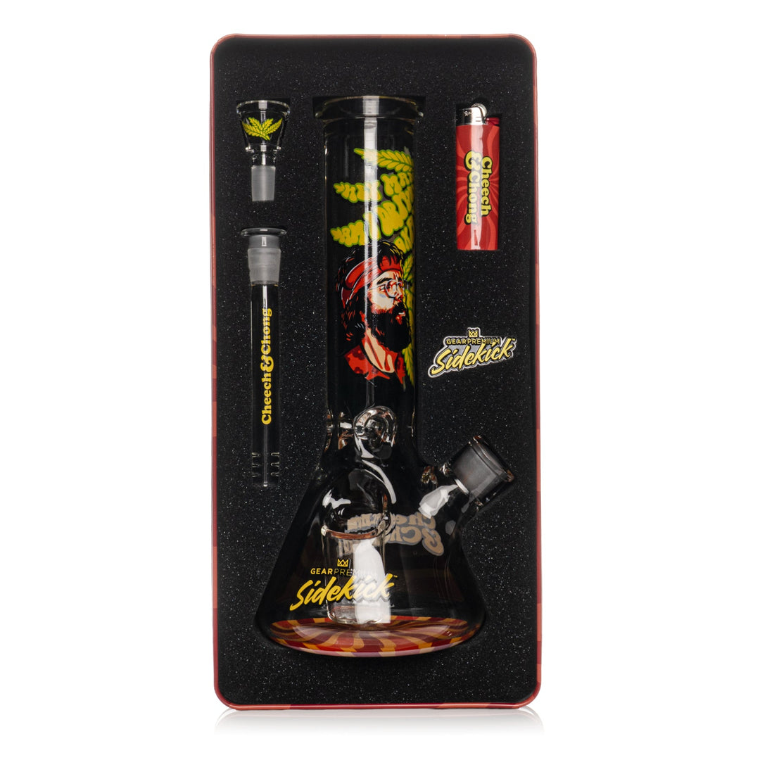 Cheech And Chong 12" 7mm Thick Parked Sidekick Bong (Limited Edition of 420)